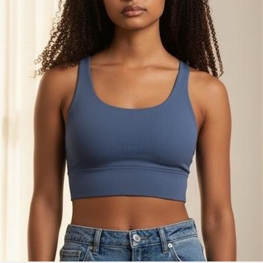 (NWT) Nike Zenvy Rib Women’s Light Support Non Padded Longline Sports Bra, Small